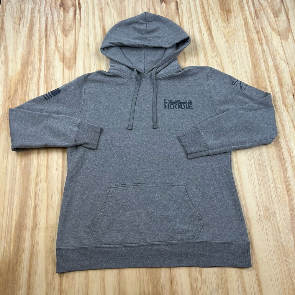 GRUNT Style Standard Issue Women's XL Gray Hoodie Sweatshirt Pullover